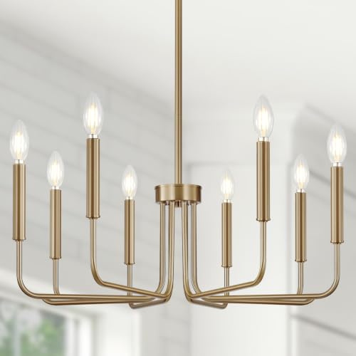 8 Light Champagne Bronze Chandelier