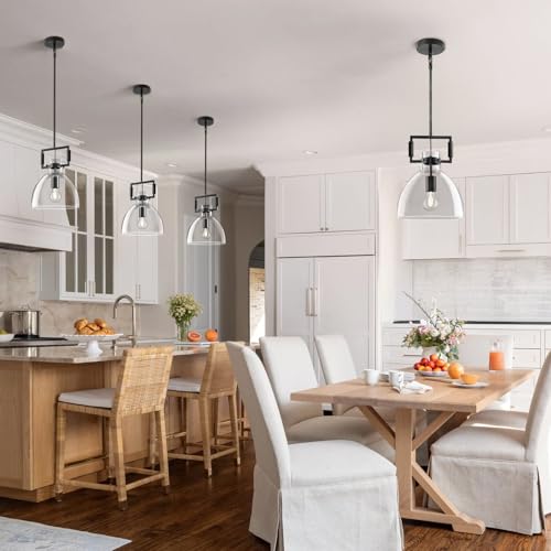 10 Inch Large Knurled Black Blown Glass Modern Kitchen Island Pendant Light Fixtures