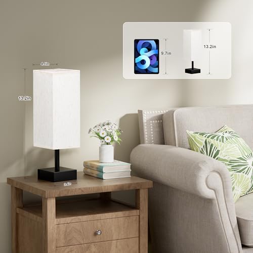 Small Bedside Lamps Set of 2 (2 Count)