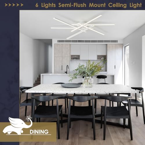 Modern LED Chandelier with Remote Control 6