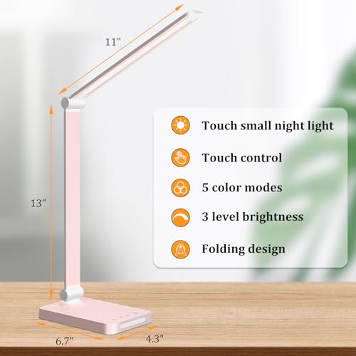 LED Desk Lamp with USB Ports