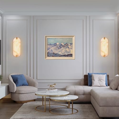 14.17in Alabaster Wall Sconces