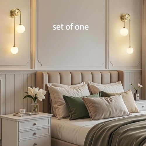 Golden Wall lamp Double Ball