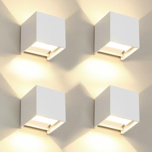 4 Pack LED Outdoor Wall Lights Exterior (4 Count)