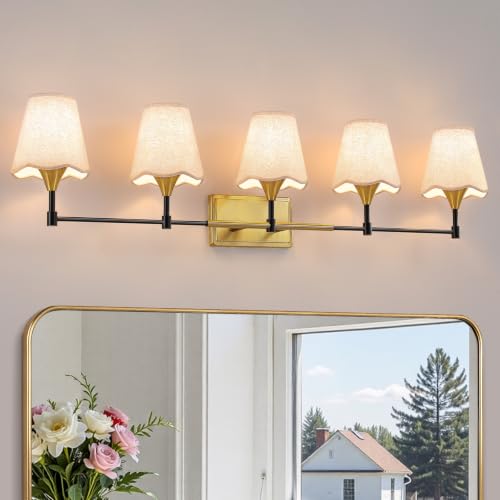 Black Gold Bathroom Vanity Light (Black Gold / 5 LIGHT)