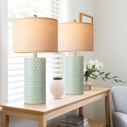 23" Modern Ceramic Table Lamp Set of 2 (2 Count)