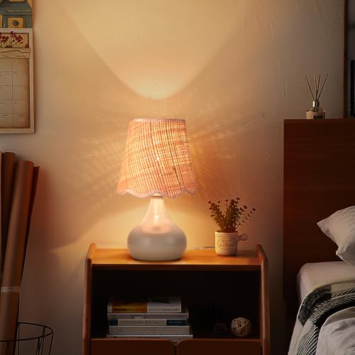 Blue Small Touch Control Table Lamp for Bedroom