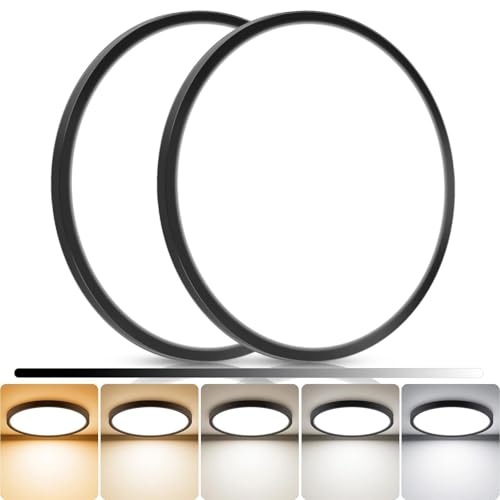 2Pack 15inch LED Flush Mount Ceiling Light (2 Count)