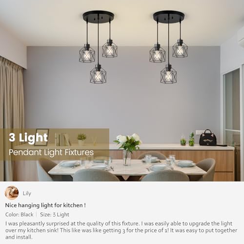 3 Light Pendant Light Fixtures