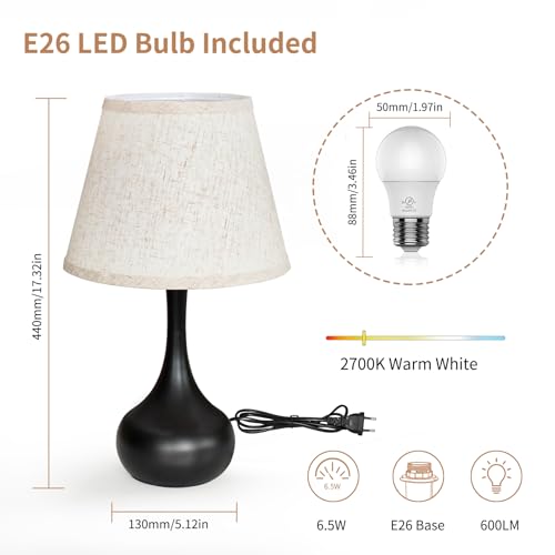 Touch Bedside Lamp Set of 2 (2 Count)