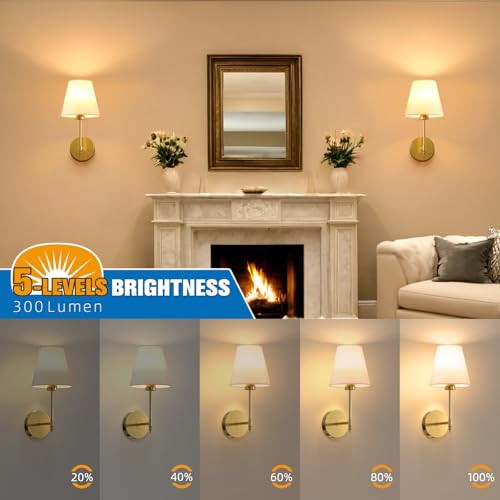 14.5 inch Battery Operated Wall Sconce Set of 2 (2 Count)