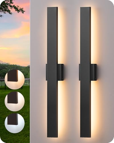 31.5" LED Outdoor Wall Lights (2 Count)