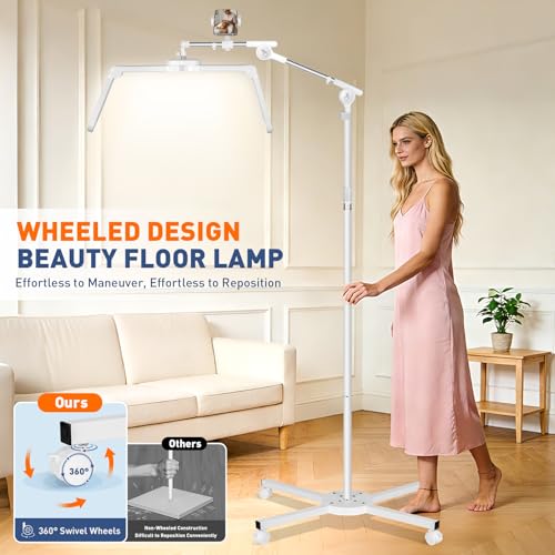 Half Moon Light for Eyelash Extensions Lash Tech Lamp Phone Holder