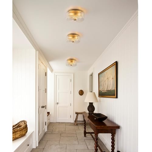 13.9 Inch Gold Flush Mount Ceiling Light