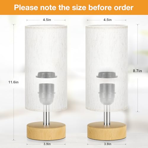 Table Lamps Set of 2 （Cream Shade (2 Count)