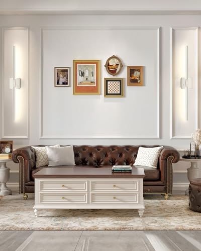 Nickel Battery Operated Wall Sconce with Remote Control 32 Inch (2 Count)
