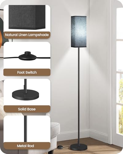 Floor Lamp Pole Lamp with Foot Switch