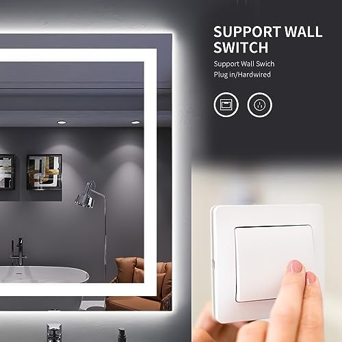 30X36 LED Bathroom Mirror with Lights