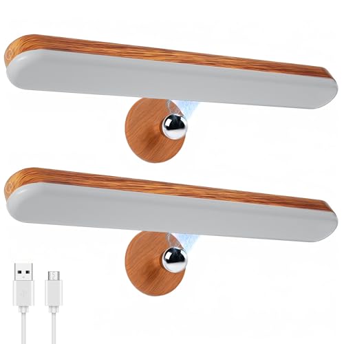 2 Pack Rechargeable Vanity Lights for Mirror (4 Count)