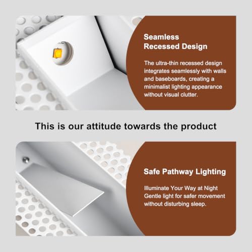 12 Pack 2W LED Recessed Step Lights (12 Count)