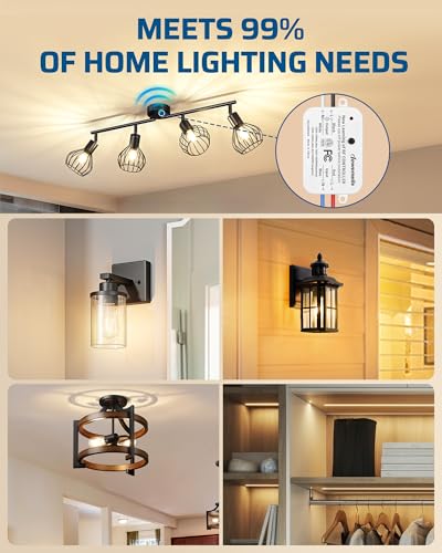 3 Way Wireless Light Switch and Receiver Kit