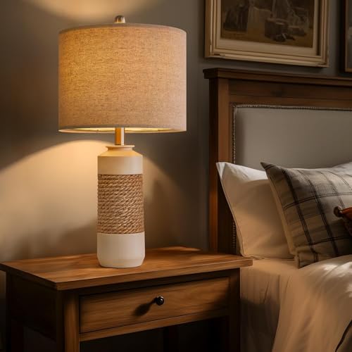 23.75" Bedside Table Lamps Set of 2 for Sleeping and Reading