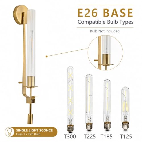 Gold Wall Sconces Set of 2 (2 Count)
