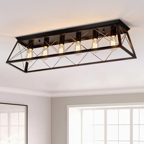 38" Large Flush Mount Ceiling Light for Kitchen Hallway Fixtures