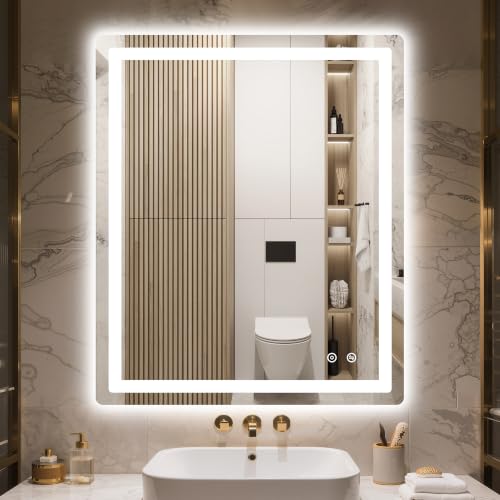 36x30 LED Bathroom Vanity Mirror with Lights