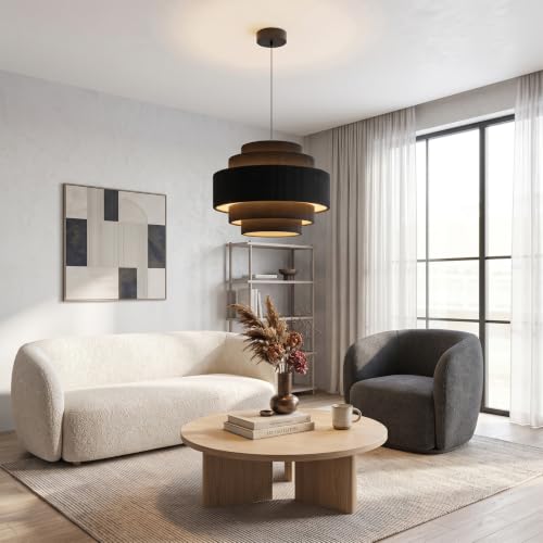 5 Tier Corduroy Pendant Light for Kitchen Island