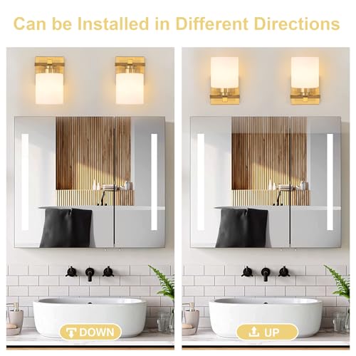 Modern Bathroom Light Fixtures Over Mirror
