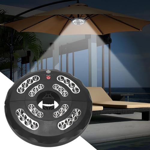 Under Umbrella Outdoor Lights Rechargeable Waterproof Lamp 3 Modes
