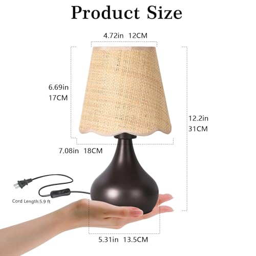 Oil Rubbed Bronze Small Table Lamp Touch Control