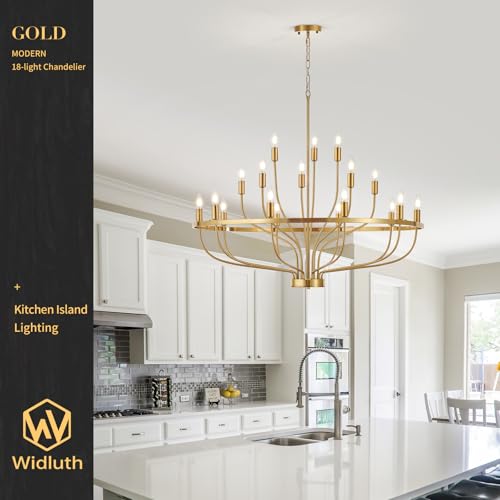 39.4" Large Gold Chandelier