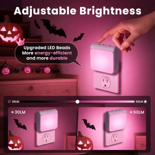 6 Packs Dimmable LED Night Lights Plug into Wall (6 Count)