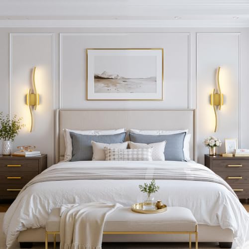 Gold Battery Operated Wall Sconces (2 Count)