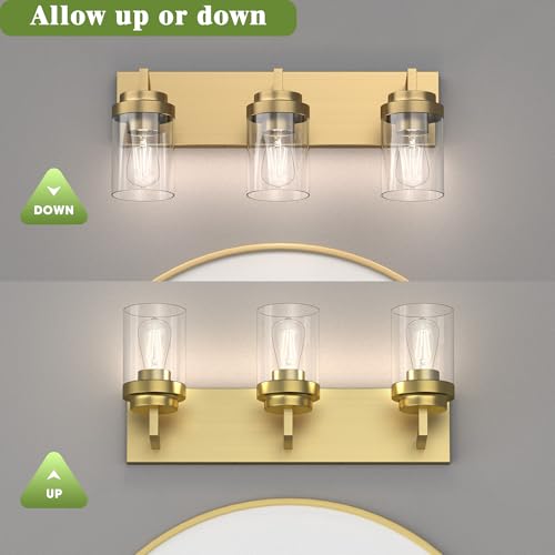 Bathroom Lighting Fixtures (3 Count)