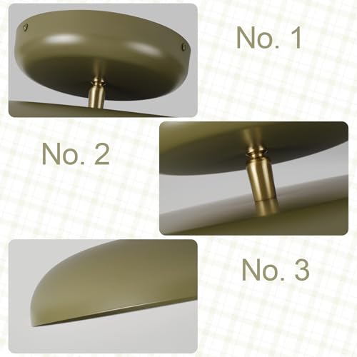 Dimmable LED 15.7 inch Semi Flush Mount Ceiling Light