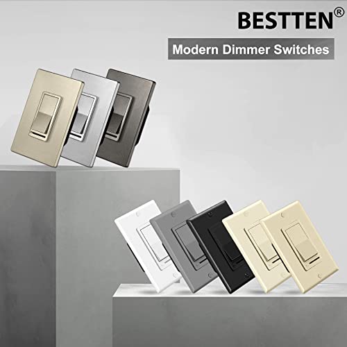 5PK Matte Champagne Gold Dimmer Light Switch (5 Count)