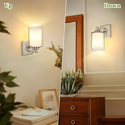 Set of 2 Wall Sconces for Bathroom (2 Count)