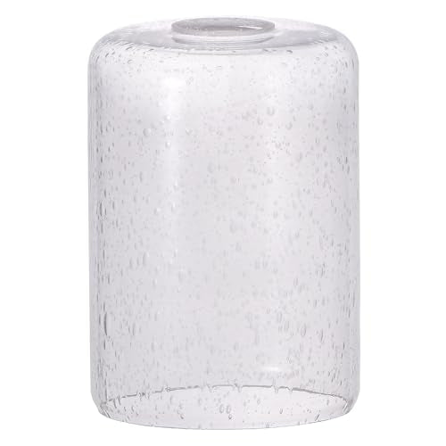 Clear Bubble Seeded Cylinder Glass Lamp Shade
