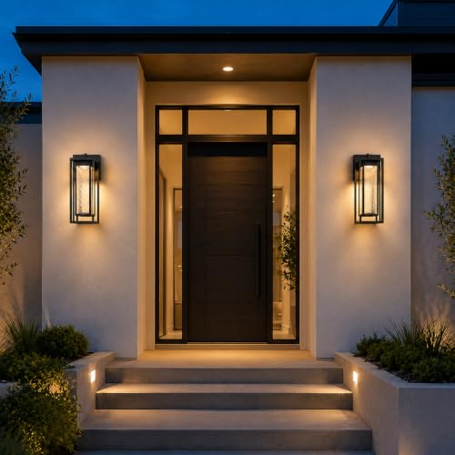 17.7 Inch Dusk to Dawn Outdoor Wall Light