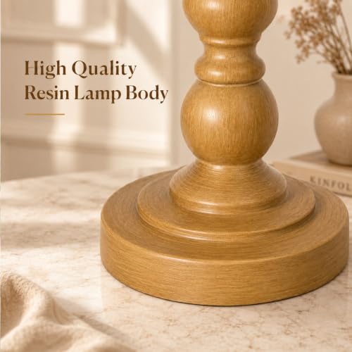 Set of 2 Farmhouse Table Lamps (Brown)