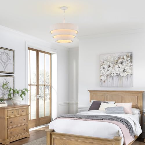 20” Boho Hand Woven Rattan Chandelier 3 Round Adjustable Coastal Pendant Light for Kitchen Island Dining Living Room