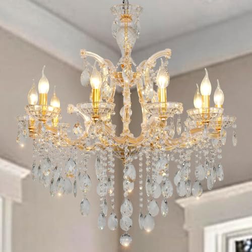 Gold Maria Theresa Crystal Chandelier