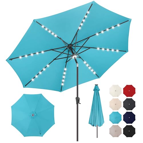 Solar Patio Umbrella with Centre Light