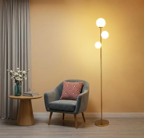 3 Globe Floor Lamp Mid Century Modern