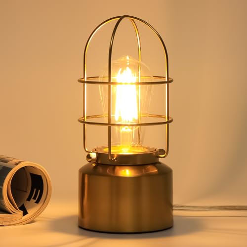 Small Touch Gold Table Lamp for Small Spaces