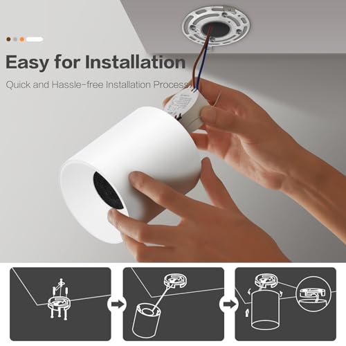 Modern LED Cylinder Ceiling Lights (3 Count)