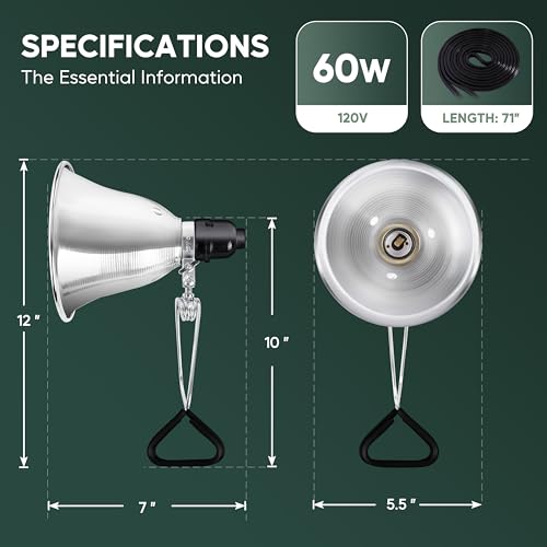 5.5" Clamp Light Socket (2 Count)
